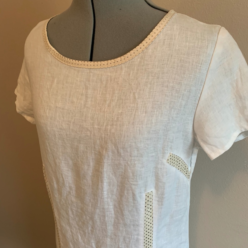 White Linen Dress - Picture 3 of 7